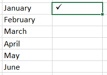 Check Mark Column How to Insert a Check Mark in Microsoft Excel