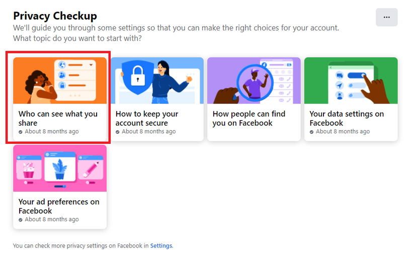 Facebook Privacy Checkup