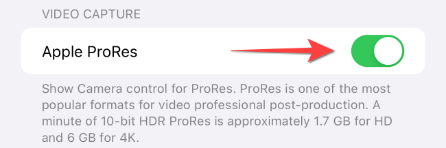 How to Enable ProRes Video Mode on iPhone
