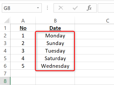 How to Find the Day of the Week From a Date in Microsoft Excel