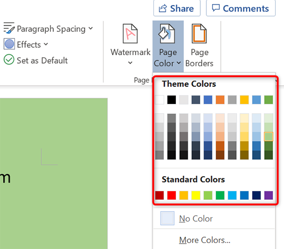 How to Change the Page Color in Microsoft Word