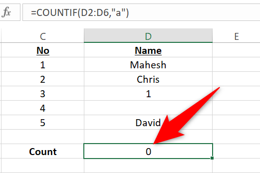 How to Count Cells With Text in Microsoft Excel