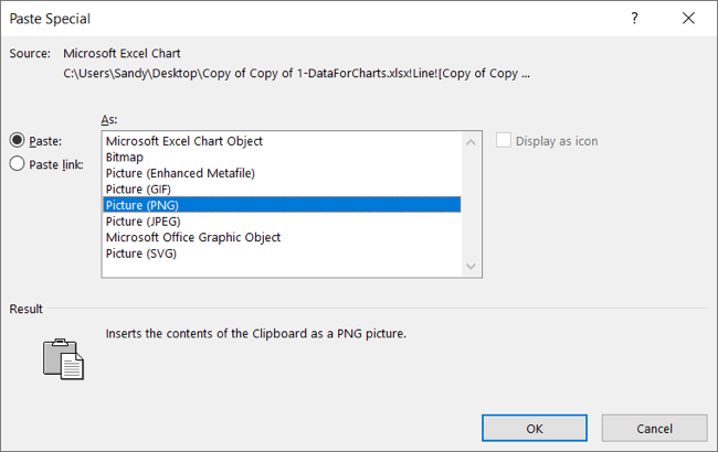 How to Copy and Paste a Chart From Microsoft Excel