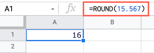 How to Round Numbers in Google Sheets
