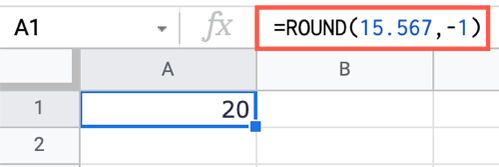 How to Round Numbers in Google Sheets
