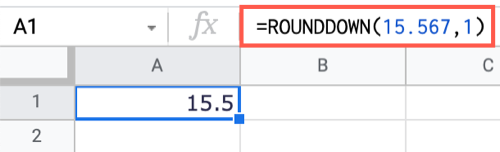How to Round Numbers in Google Sheets