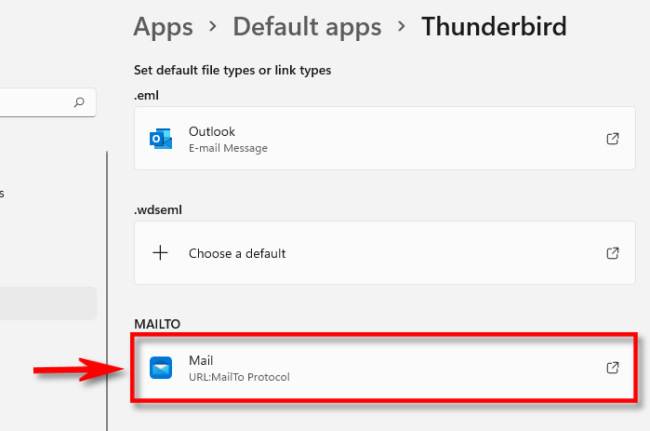 Click "MAILTO."