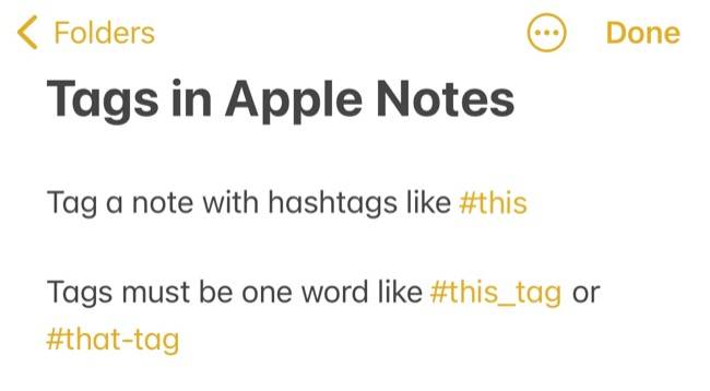How to Use Tags and Smart Folders in Apple Notes