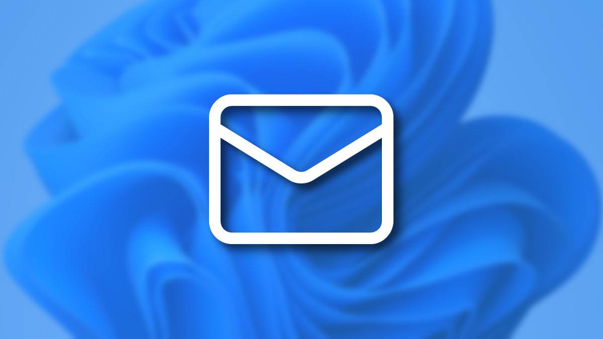 Windows 11 Email Icon on a blue background