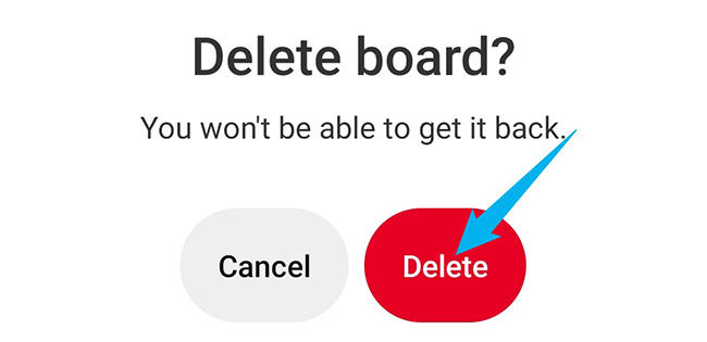 Choose "Delete" in the