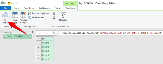 Json File Excel How to Convert a JSON File to Microsoft Excel