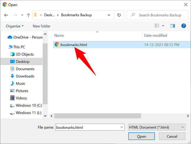 Bookmark Selection Interface Html How to Import Bookmarks Into Google Chrome