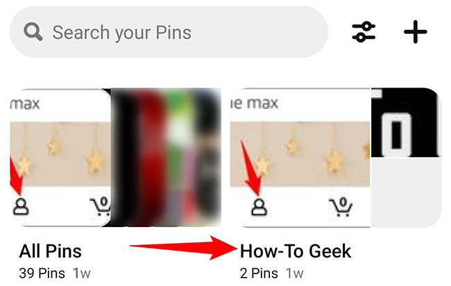 Select the board to delete.