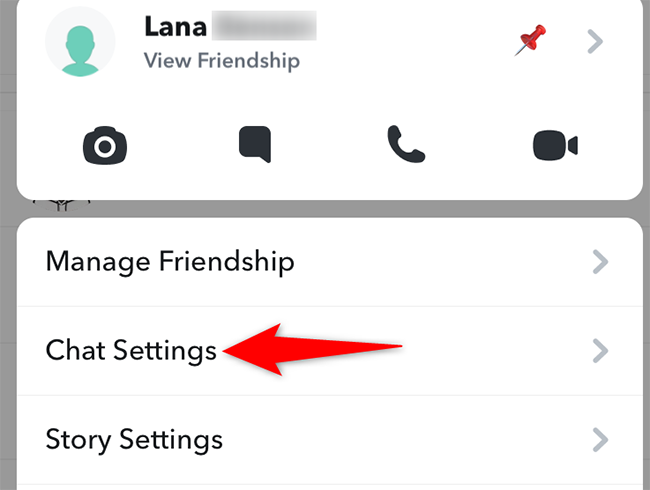 Select "Chat Settings" from the menu.