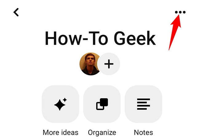 Tap the three dots in the top-right corner.