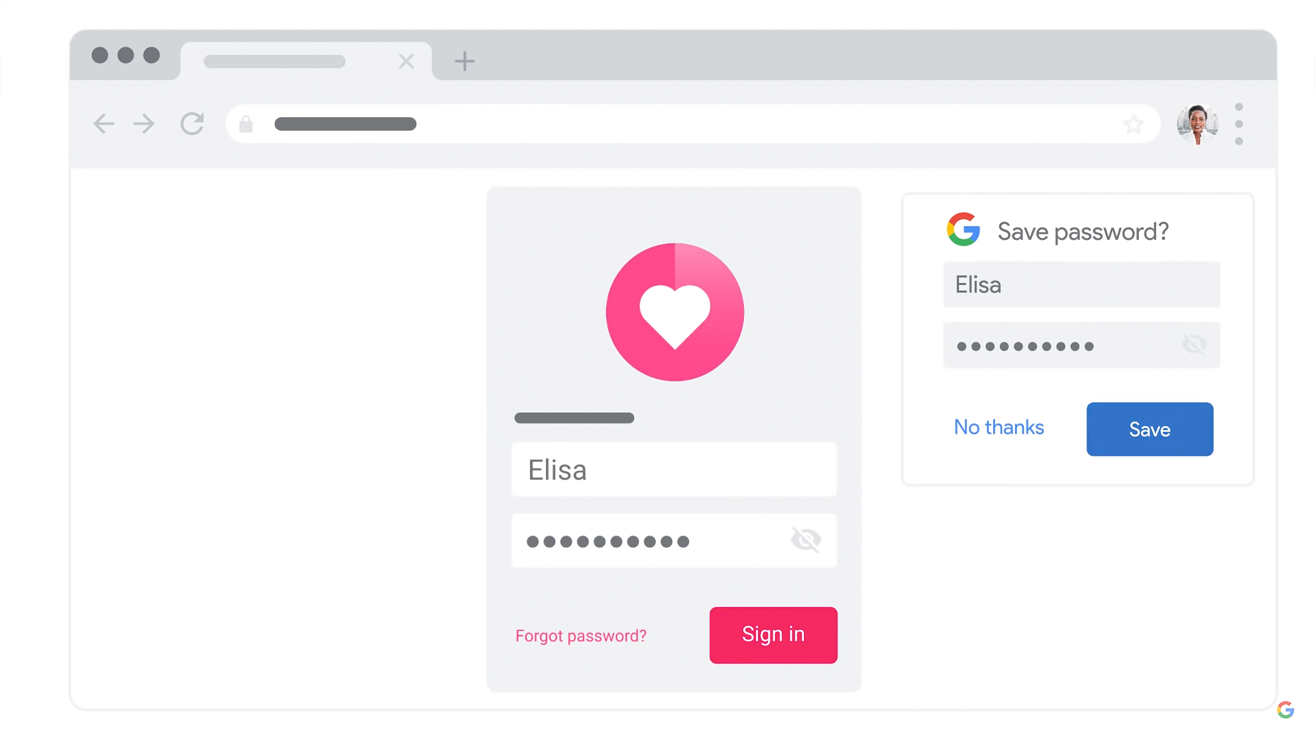 gerenciador de senhas do Google Chrome