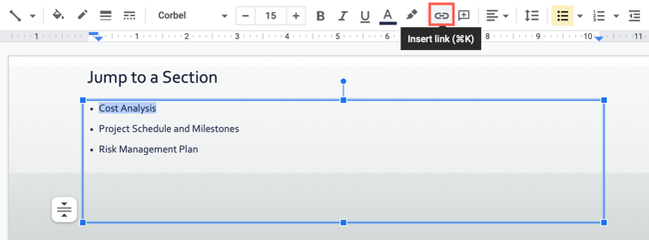 How to Link to Another Slide in Google Slides