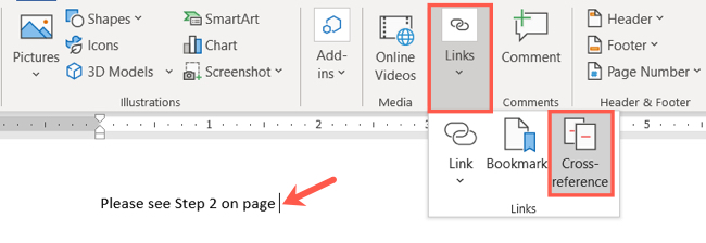 How to Cross-Reference in Microsoft Word