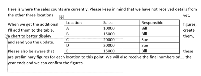 How to Wrap Text Around a Table in Microsoft Word