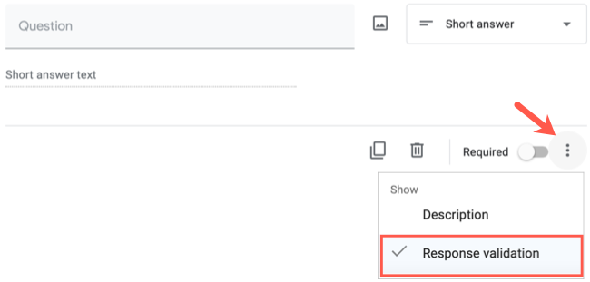 How to Validate Responses in Google Forms