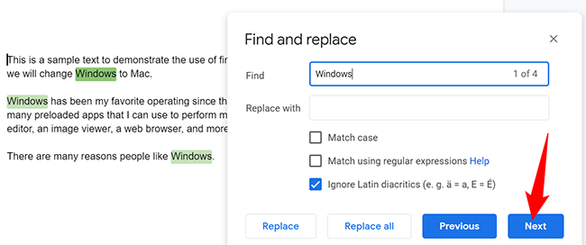How to Use Find and Replace in Google Docs