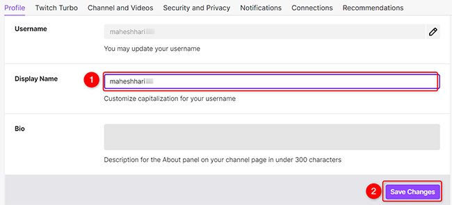 How to Change Your Twitch Name