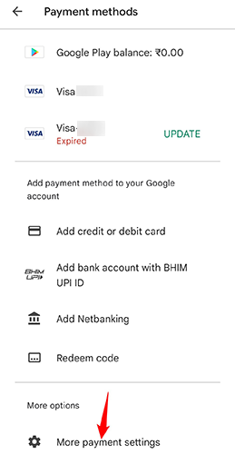 How to Remove a Credit Card or Other Payment Method From Google Play