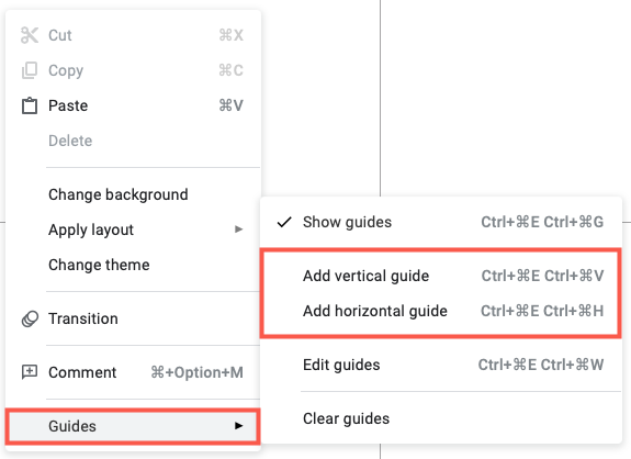 How to Use Guides to Position Items in Google Slides
