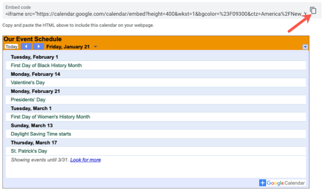How to Embed Google Calendar on a Website or Blog