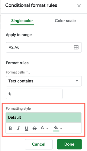 How to Automatically Highlight Certain Text in Google Sheets
