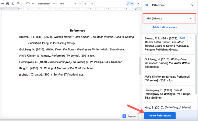 How to Automatically Insert a Bibliography in Google Docs