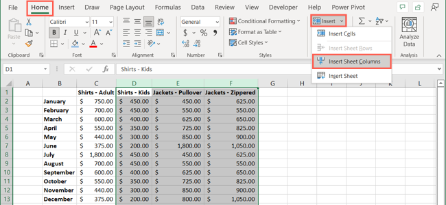 How to Add and Remove Columns and Rows in Microsoft Excel