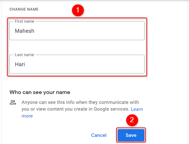 How to Change Your Google Account Name