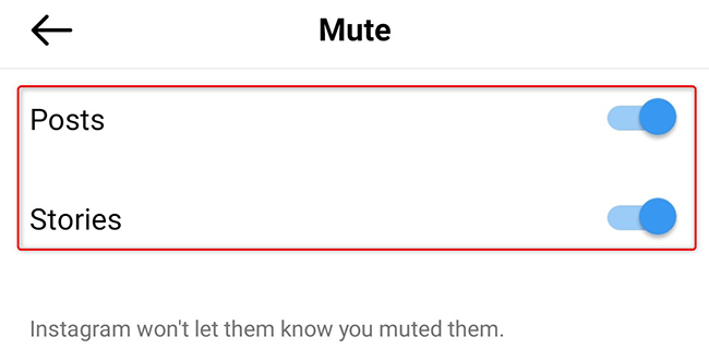 Unmute a user on Instagram.