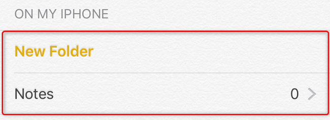 Choose a notes folder.