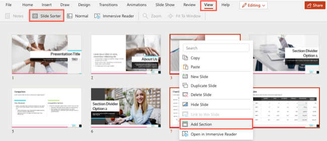 Powerpoint Add Section How to Organize a Microsoft PowerPoint Slideshow Using Sections