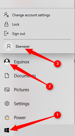 How to Switch User Accounts on Windows 10