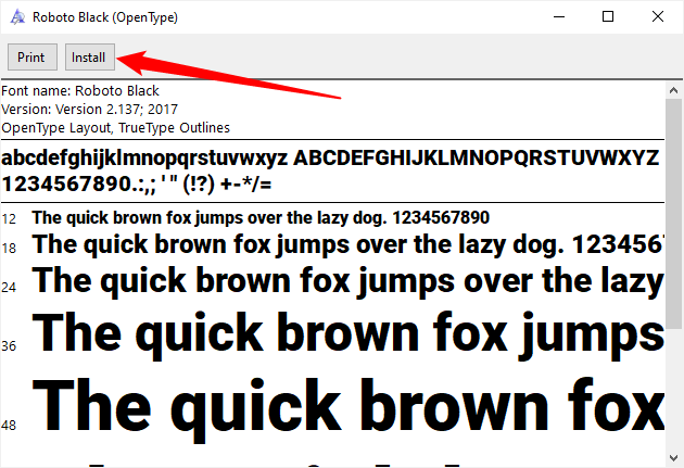 How to Install Fonts on Windows 10