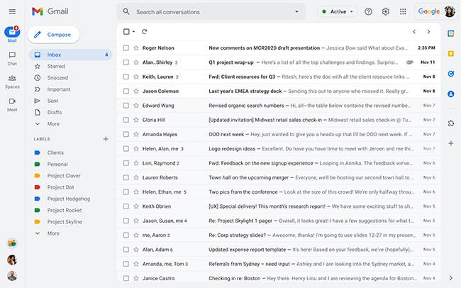 Gmail for Work Is Putting Chat and Meetings Front and Center