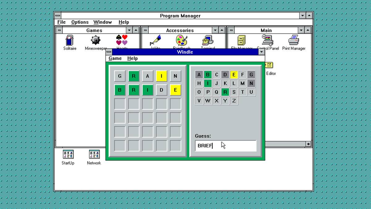 Now Even Windows 3.1 Has Wordle Clones
