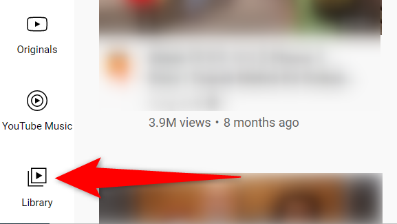 Select "Library" from the left sidebar.