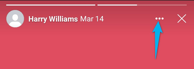 Select the three dots at the top-right corner.