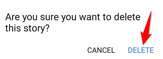 Hit "Delete" in the prompt.