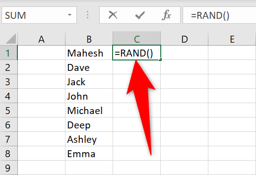 How to Randomize a List in Microsoft Excel