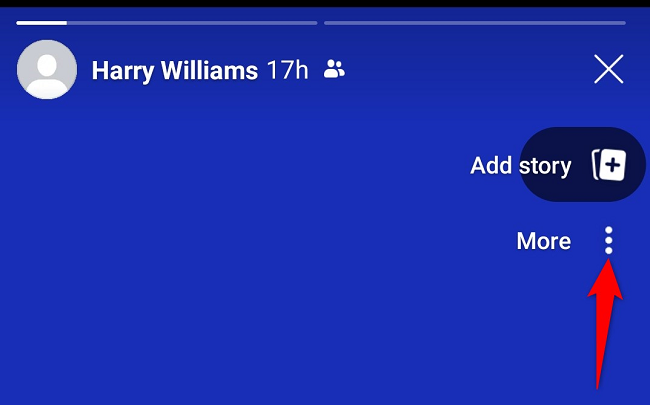 Select the three dots at the top-right corner.