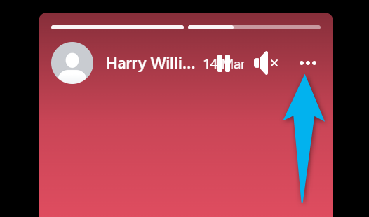 Select the three dots at the top-right corner.