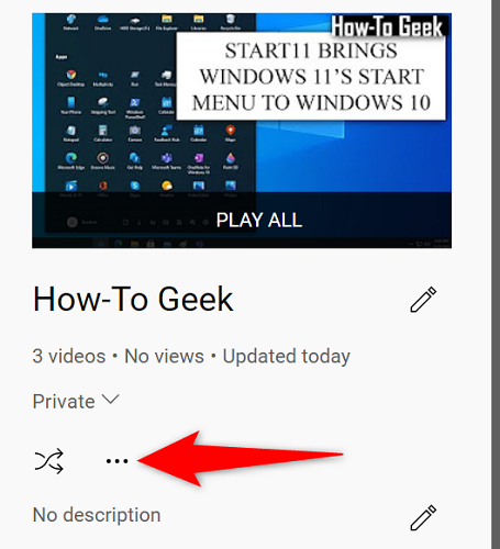 Choose the three dots on the left.