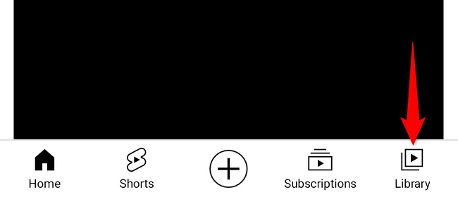 Choose "Library" at the bottom.