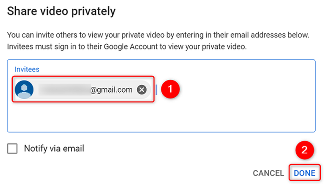 How to Share a Private YouTube Video