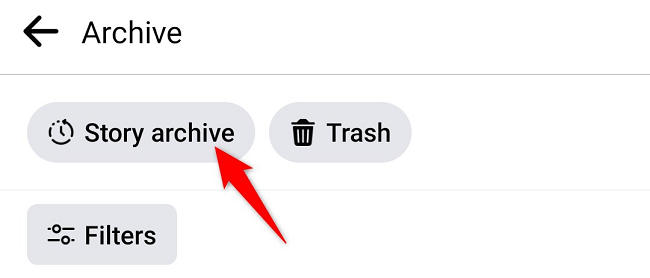 Select "Story Archive."